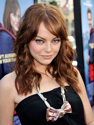 emma stone hairstyles. Emma Stone#39;s hair color.