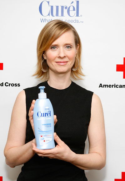 cynthia nixon hairstyles. Cynthia Nixon amp; Curél Launch