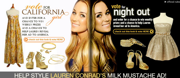 Help Lauren Conrad Decide What To Wear In Her New Milk Ad!