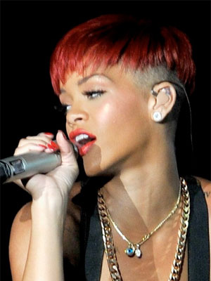 rihanna red hair