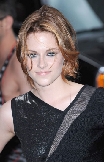 Celebrity hair makeover: Twilight superstar Kristen Stewart showed off her 