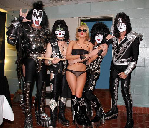 kiss gene simmons makeup. Left to Right: Gene Simmons,