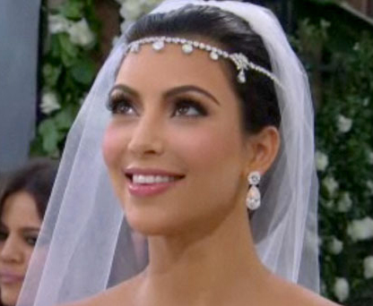 Kim Kardashian's Wedding Makeup Look Dedivanovic put the spotlight on one