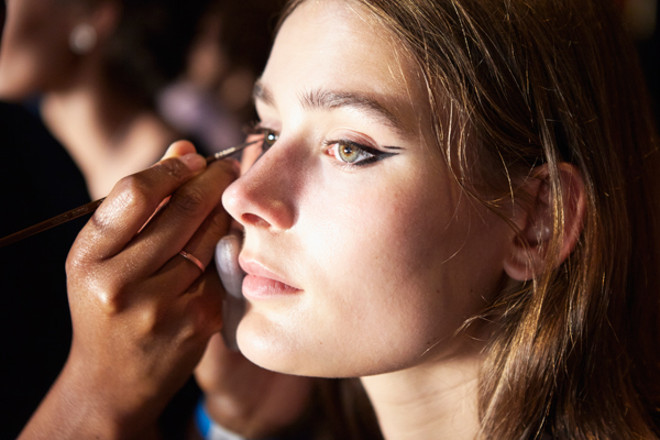 Maybelline New York backstage at MONSE