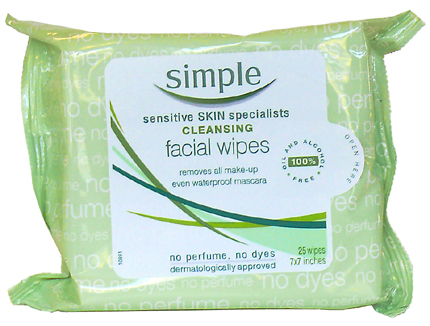 Simple Cleansing Facial Wipes a U.K. cult favorite Now Available at New York City Duane Reade 
